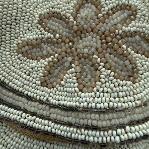 Vintage/Antique Beaded Floral Pattern small carry bag